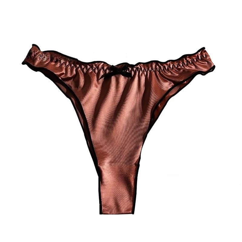 Women's Low-Rise Ruffled Thong Briefs