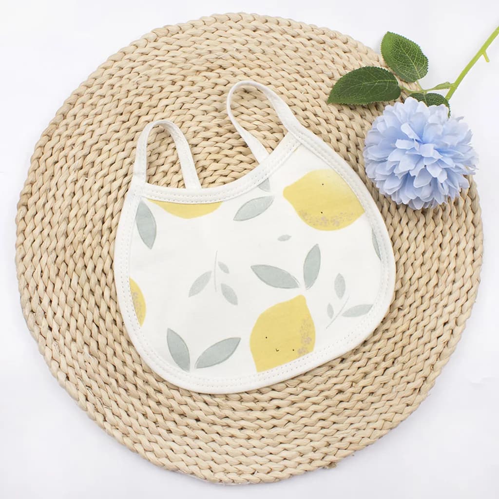 Baby Bib Newborn Products Baby Printed Waterproof Lace Up Bib Children's Boy and Girl Eating Bib Drool Towel Absorbent Towel