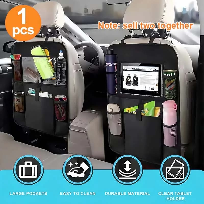 Car Seat Back Organizer with Multi-Compartment Storage