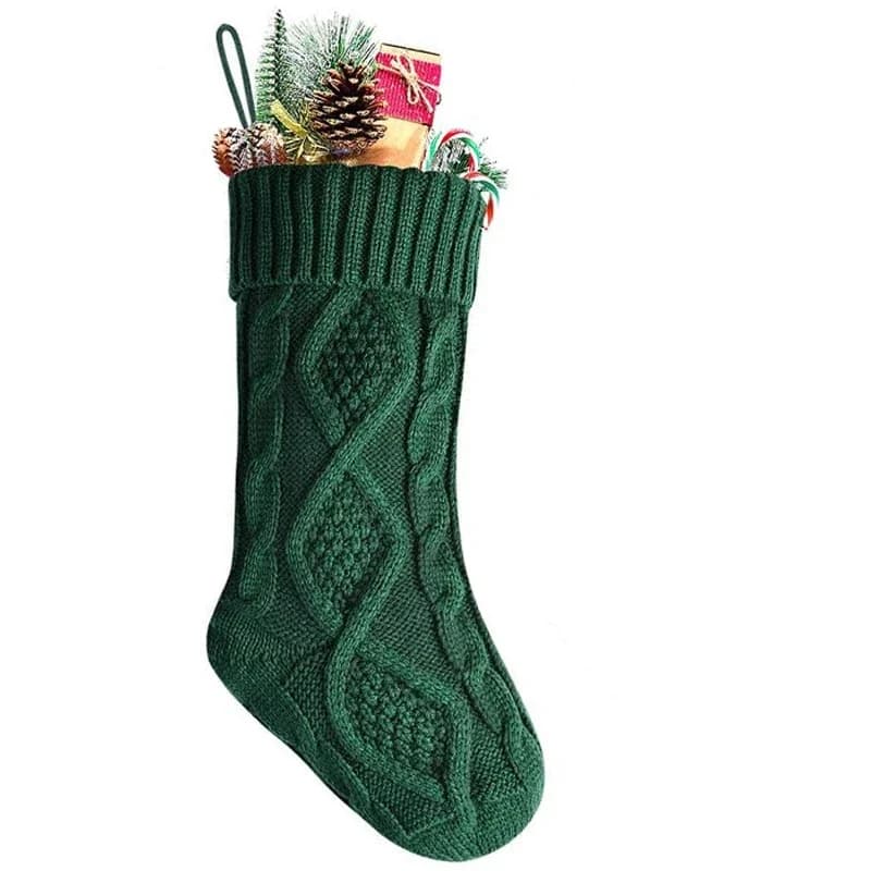 Christmas Knitted Stocking 45cm