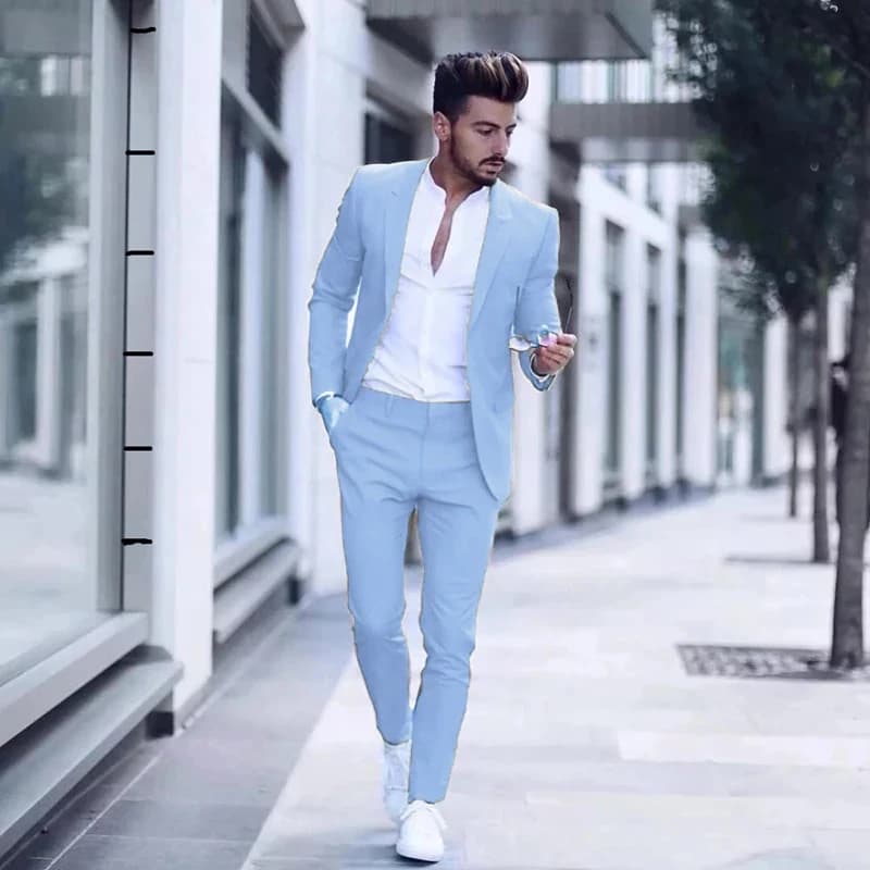 Casual Business Two Piece Slim Fit Suit