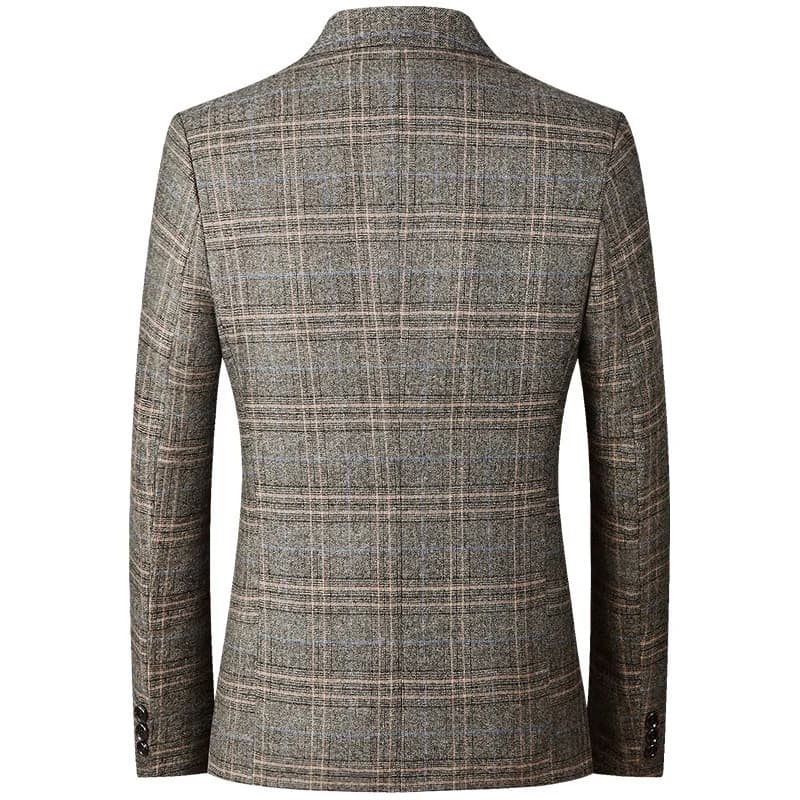 Men's Checked Blazer