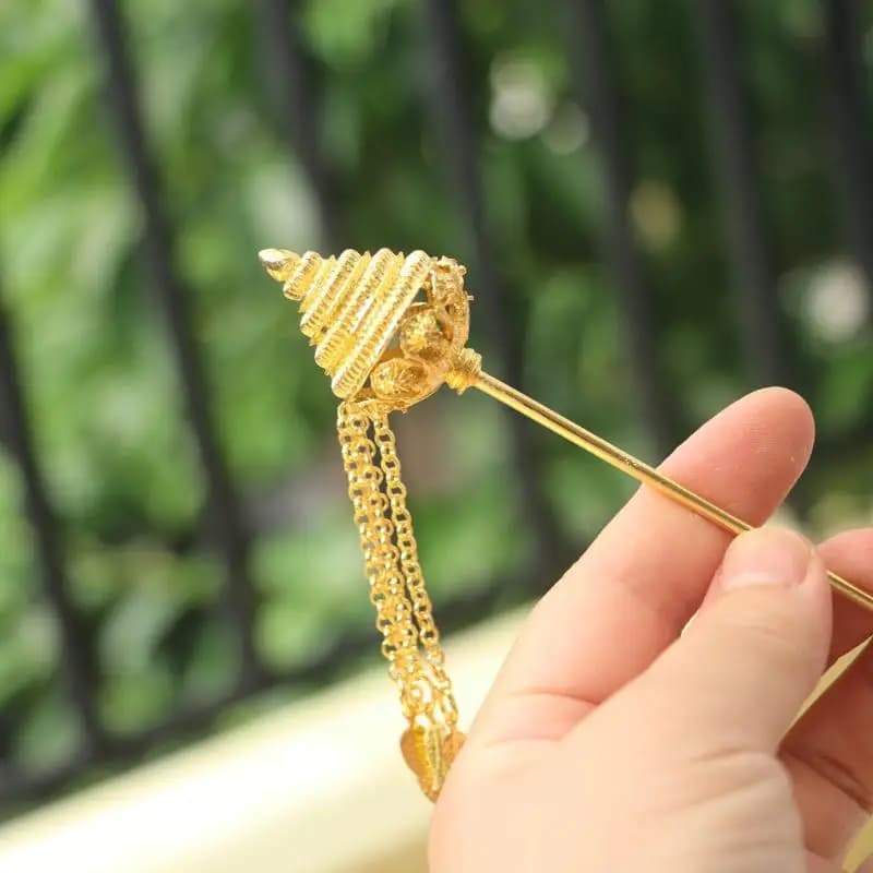 Ancient Style Metal Hair Stick Tassel Headwear