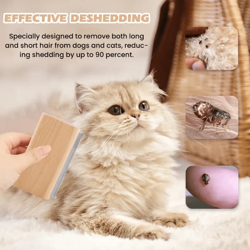Double-Sided Dog and Cat Shedding Brush