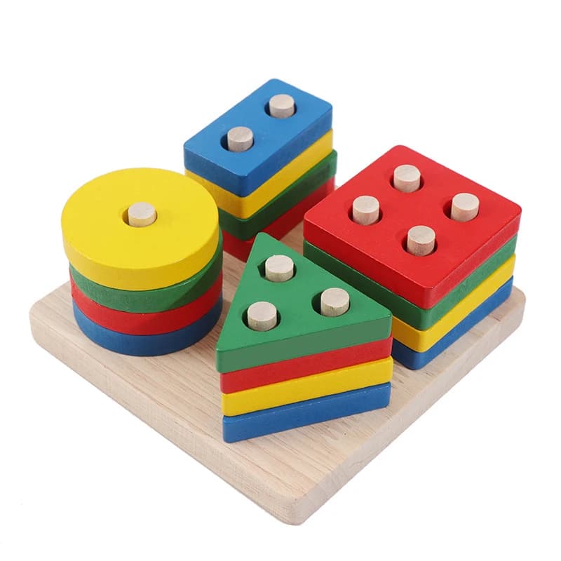 Wooden Peg Puzzles for Toddlers