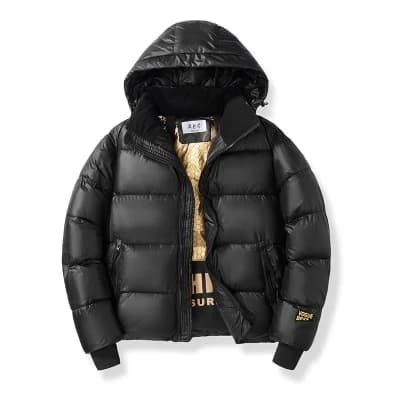 Men's Hooded Puffer Parka Jacket