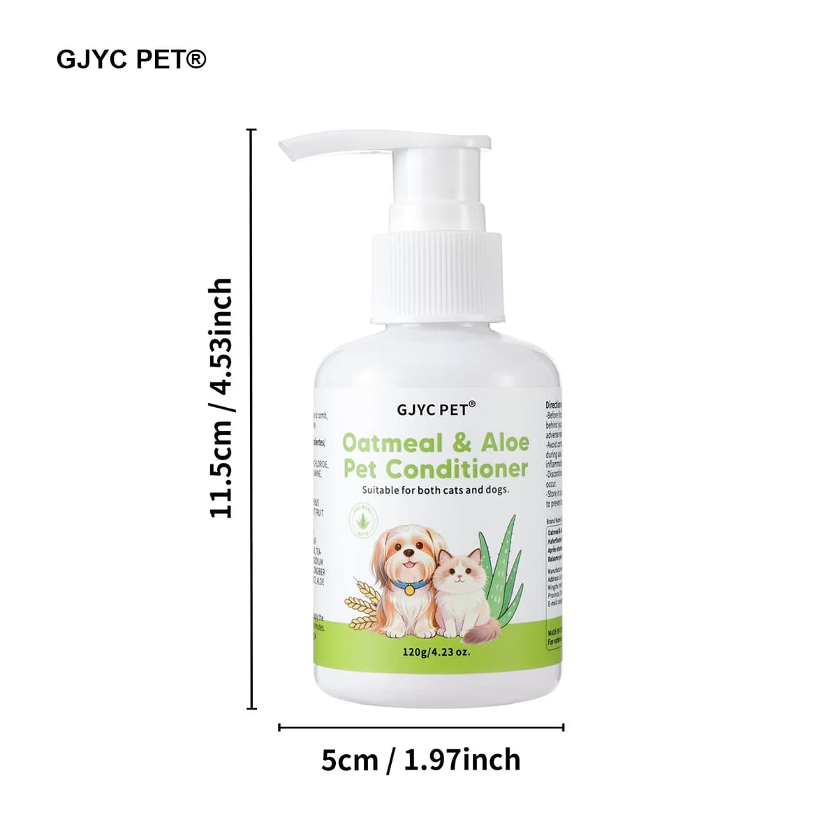 Pet Conditioner for Sensitive Skin with Oatmeal Aloe