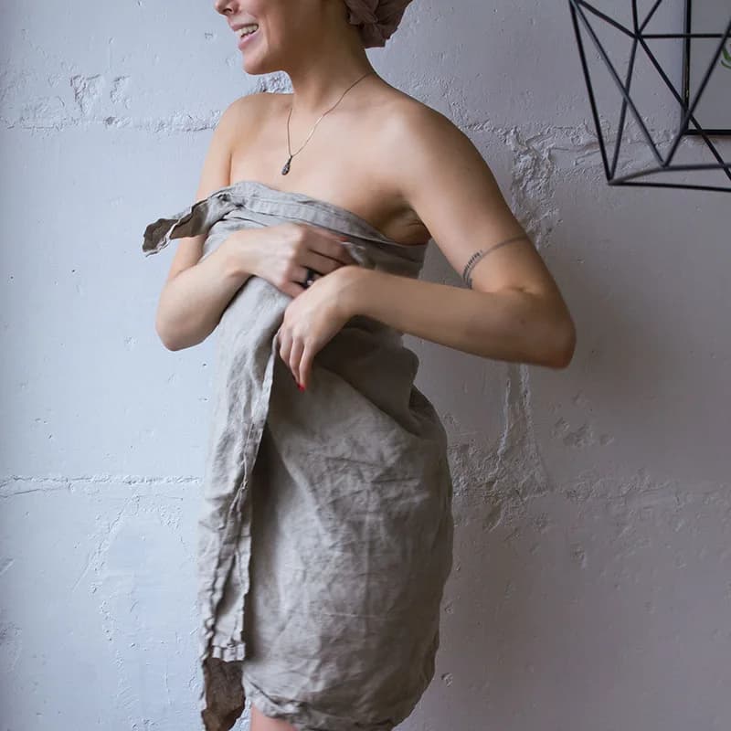 Pure Linen Bath Towel