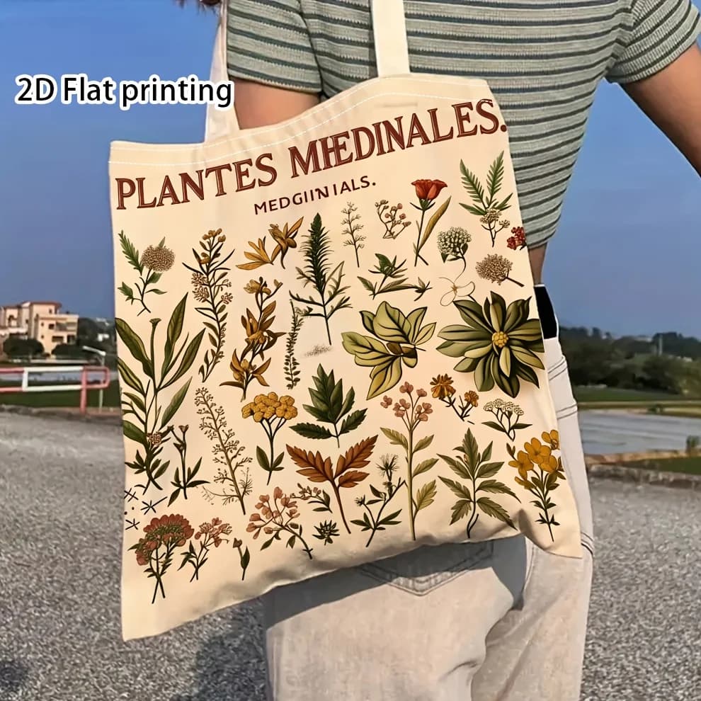 Open-Top Shopping Tote Bag
