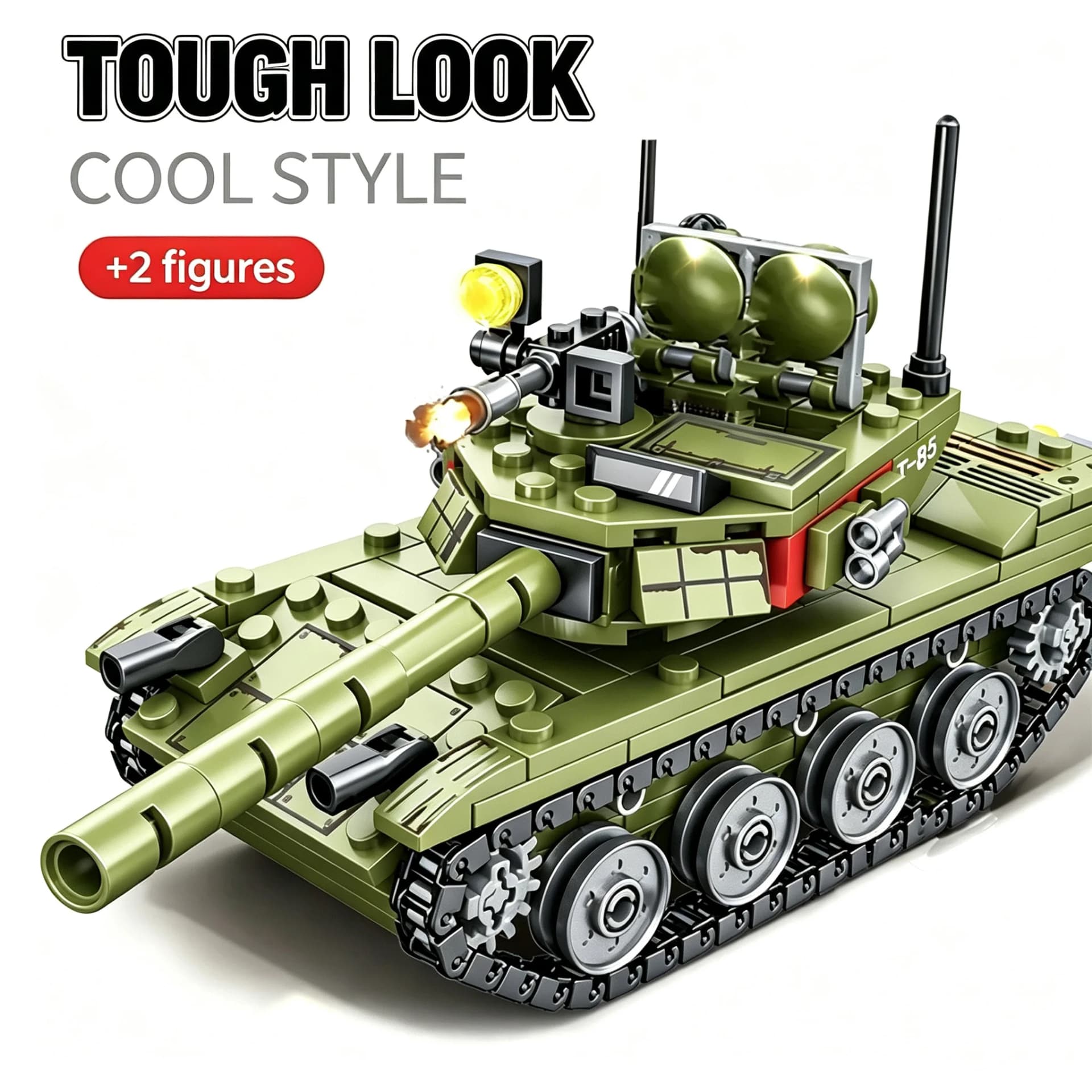Military Tank Building Block Model Kit