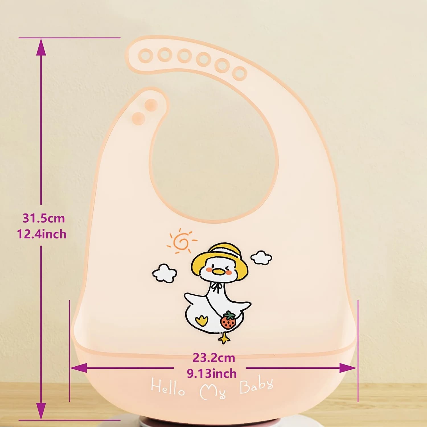 Waterproof Cartoon Animal Silicone Baby Bib