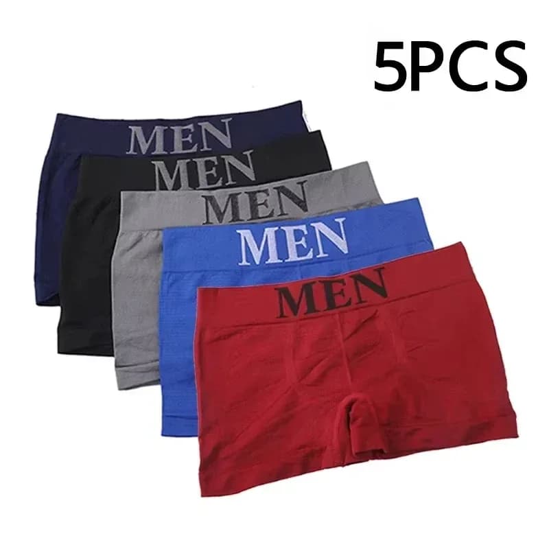 Men's Boxer Briefs High Elastic Cotton Stretch