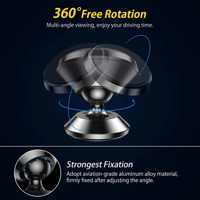 Car Phone Holder Magnetic Universal Magnet Phone Mount for iPhone for Samsung in Car Mobile Cell Phone Holder Stand GPS Support