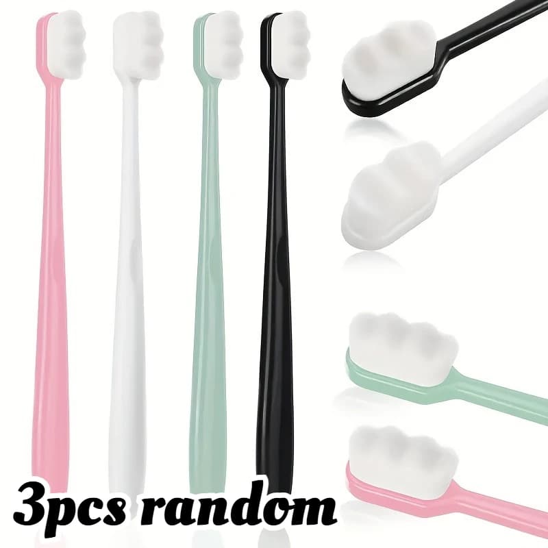 Soft Bristle Manual Toothbrush 3-Pack
