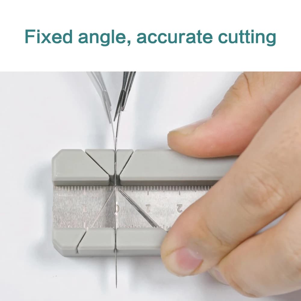 DIY woodcraft hand model making tools, fixed angle cutting auxiliary tools, handcraft miniature landscape tools