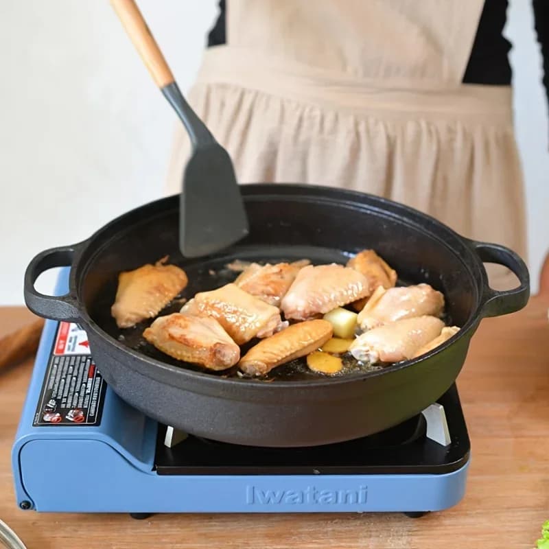 Cast Iron Skillet with Double Handles