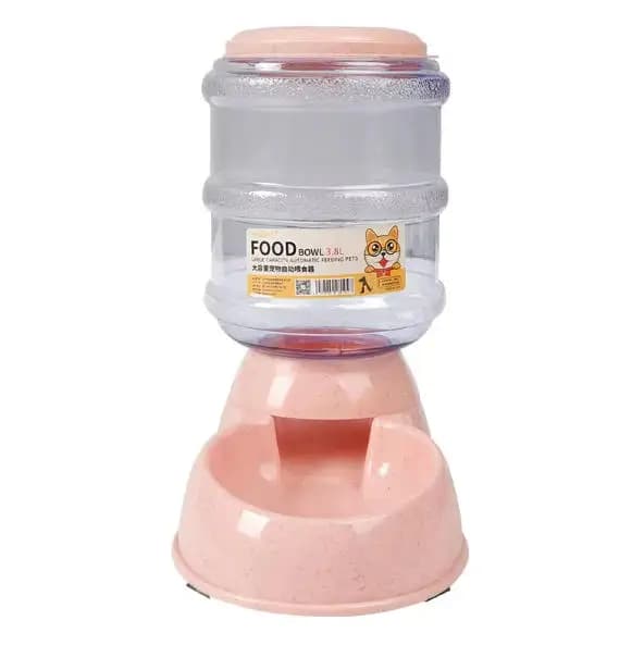 Automatic Pet Feeder Water Bottle Bowl Combo