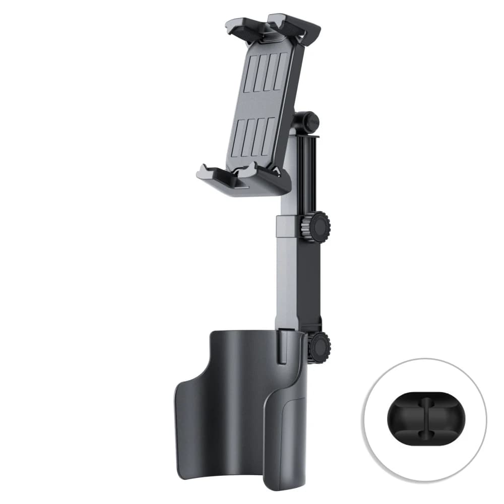 Car Phone Mount Flat Phone Mount for Cup Holders 360° adjustable For 4.7–14-inch iPhone Samsung Xiaomi smartphones and phablets