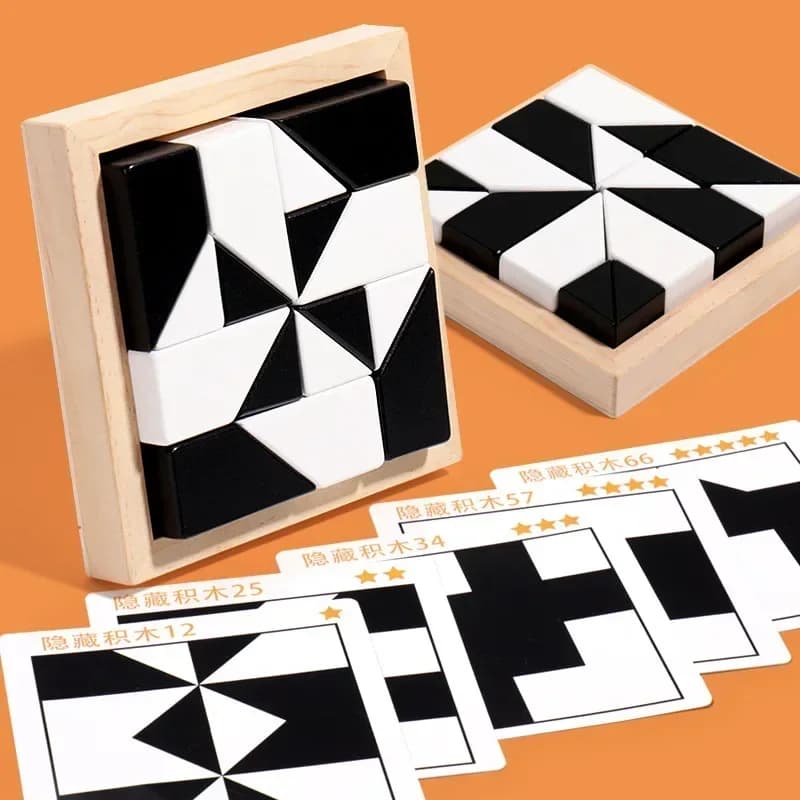 Wooden Blocks Puzzle Table Game