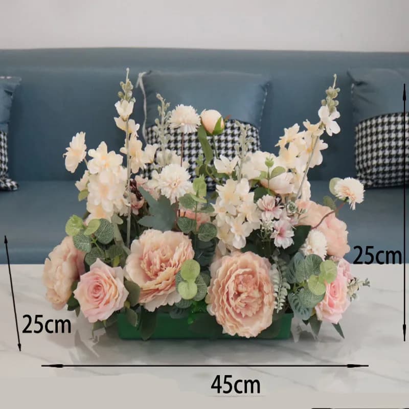 45cm Artificial Flower Wall Decoration Panel