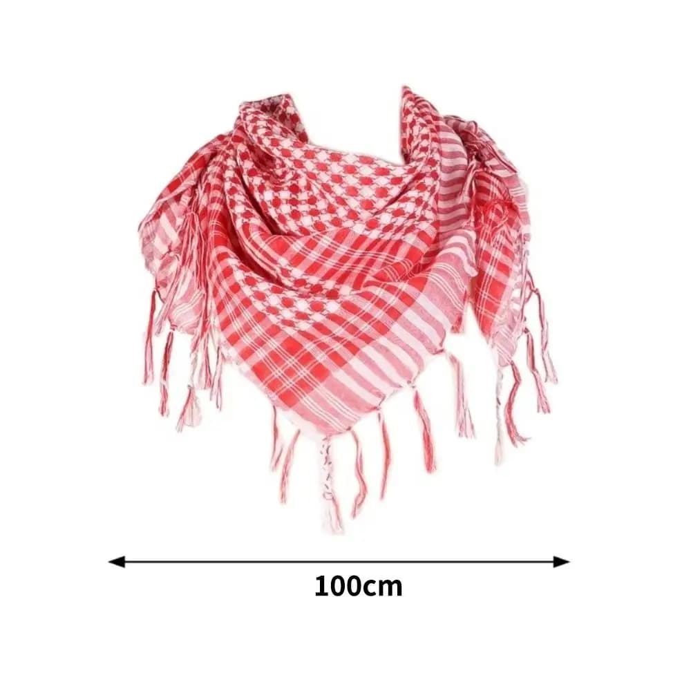 Arabic Scarf Large Arab Shemagh Headscarf with Tassel Costume Head Neck Scarf Head Neck Face Wrap for Men Women