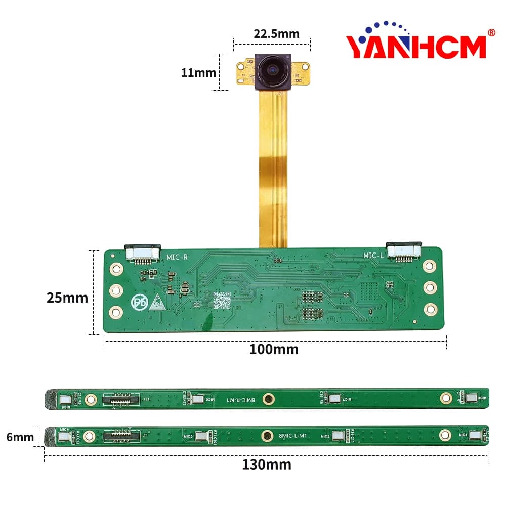 4K Video Conference Camera Module with 8Mic Array