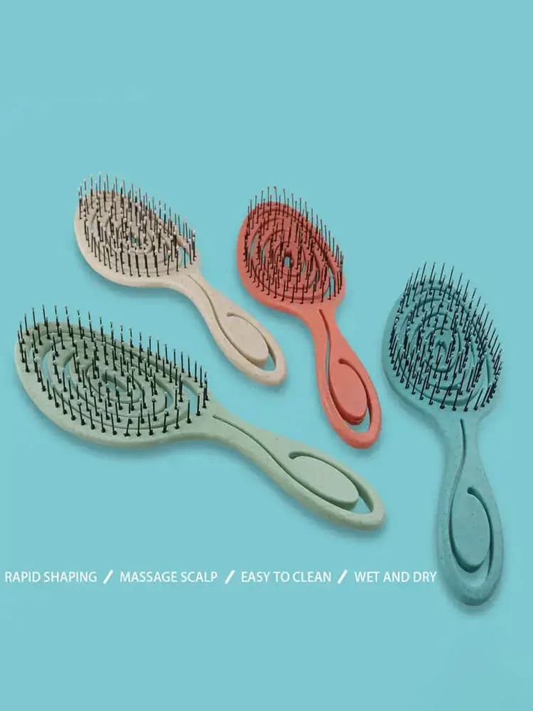Hair Massage Comb Bristle Nylon Hairbrush Curly Detangle Hair Brush for Salon Hairdressing Tools