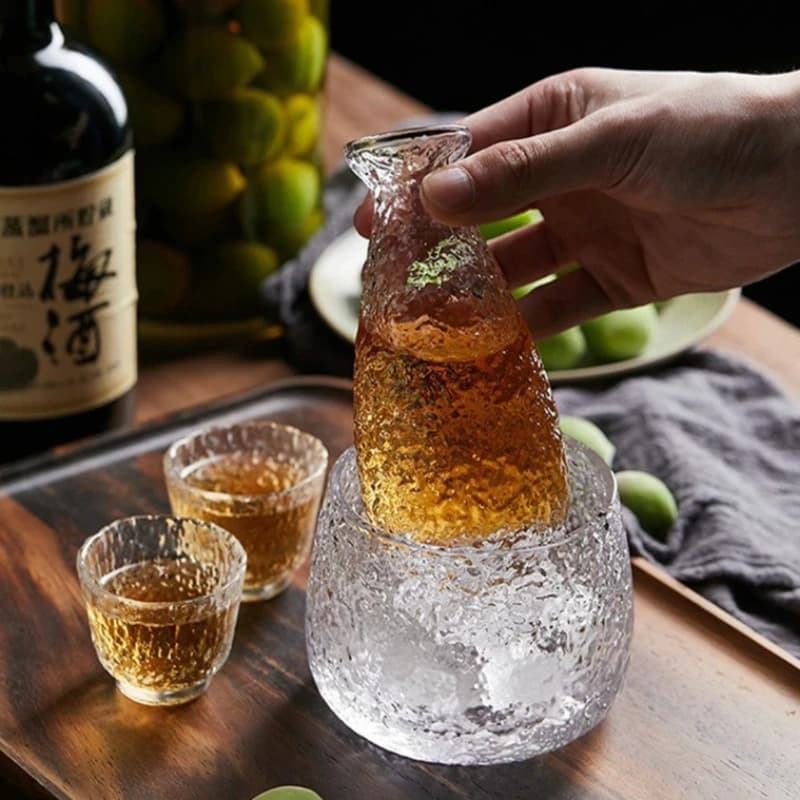 Japanese Sake Carafe and Glass Set