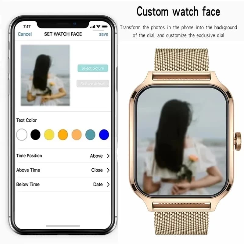 2026 New Smart Watch For Android IOS 2.01Inch Color Screen Bluetooth Call Blood Oxygen/Pressure Monitoring Smart Watch Women Men