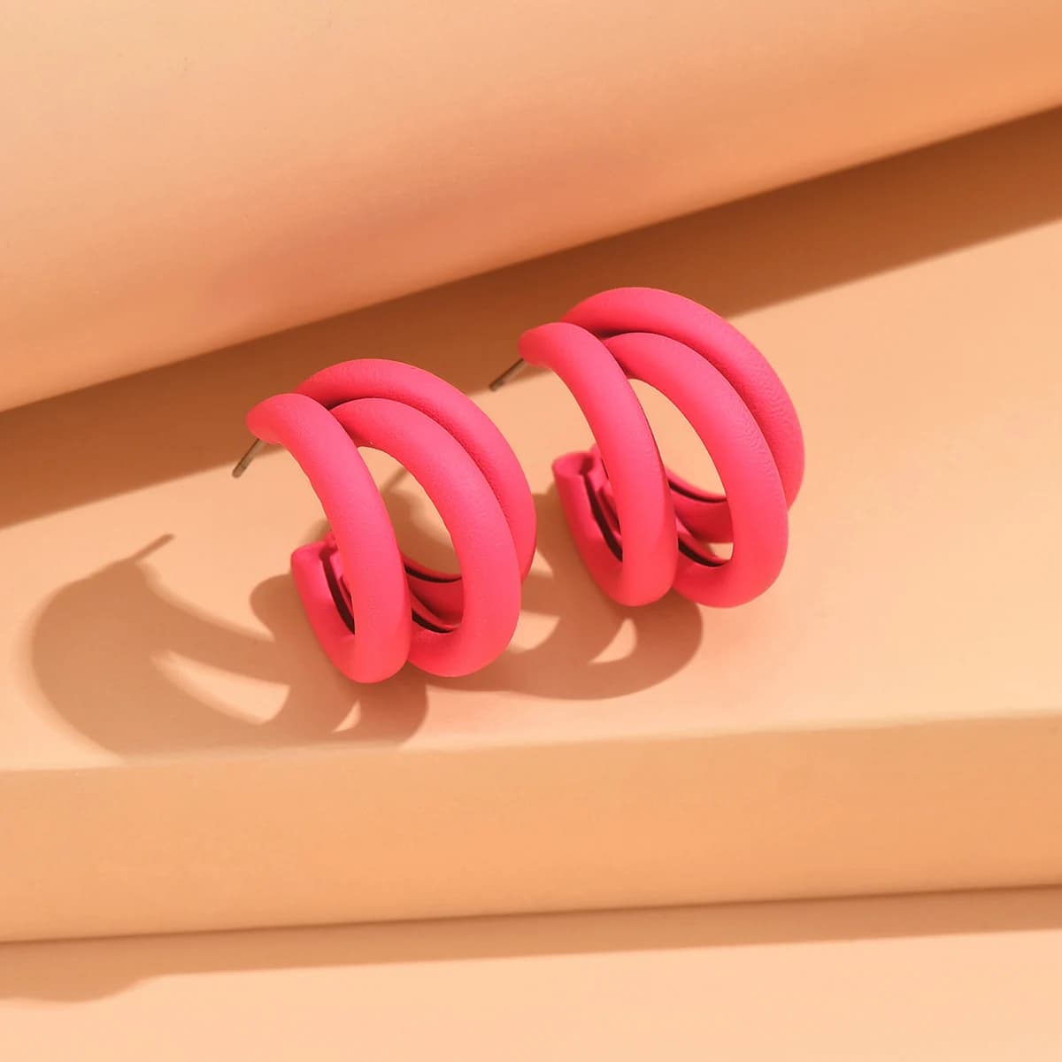 Gold Circled Hoop Earring