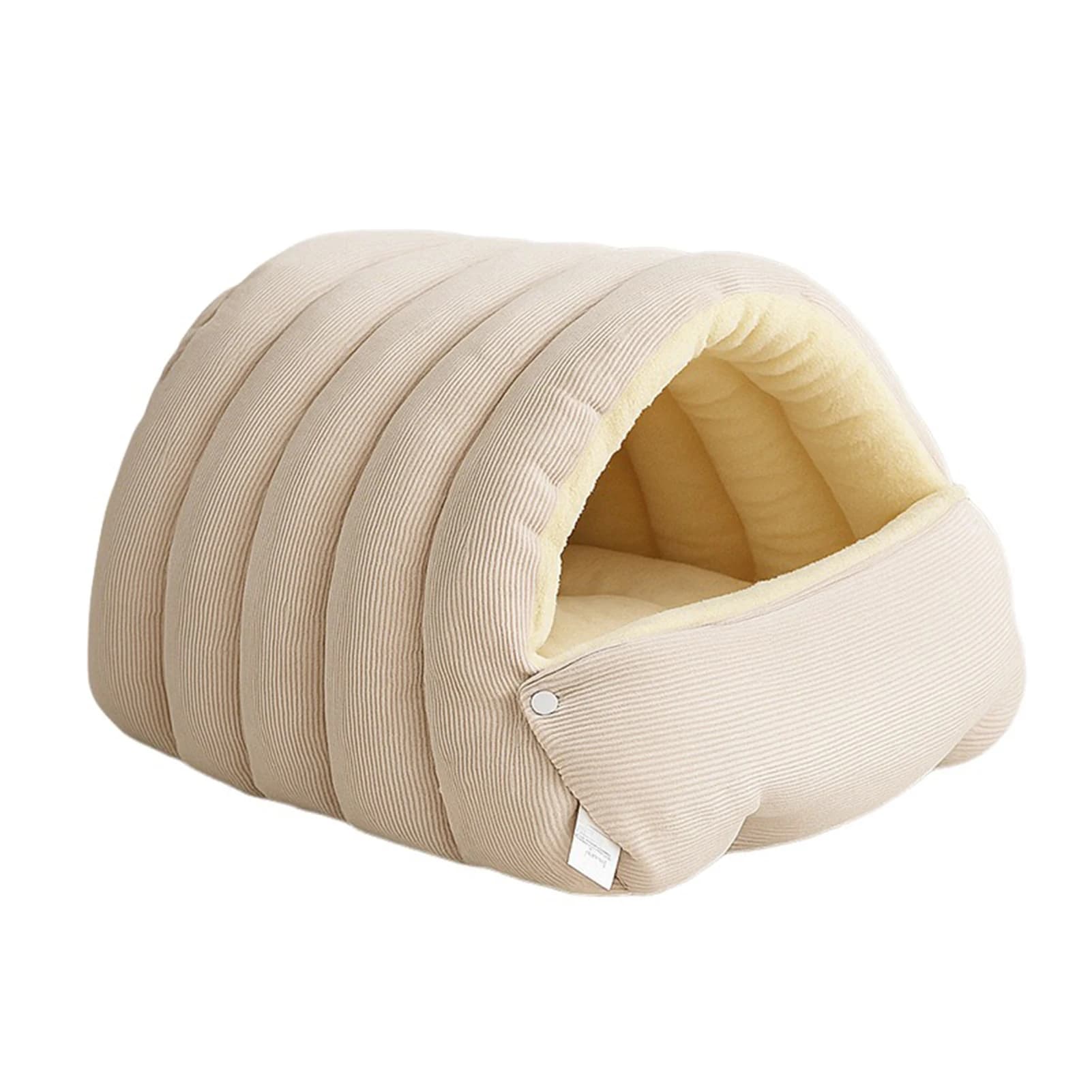 Removable Plush Pet Cave Bed