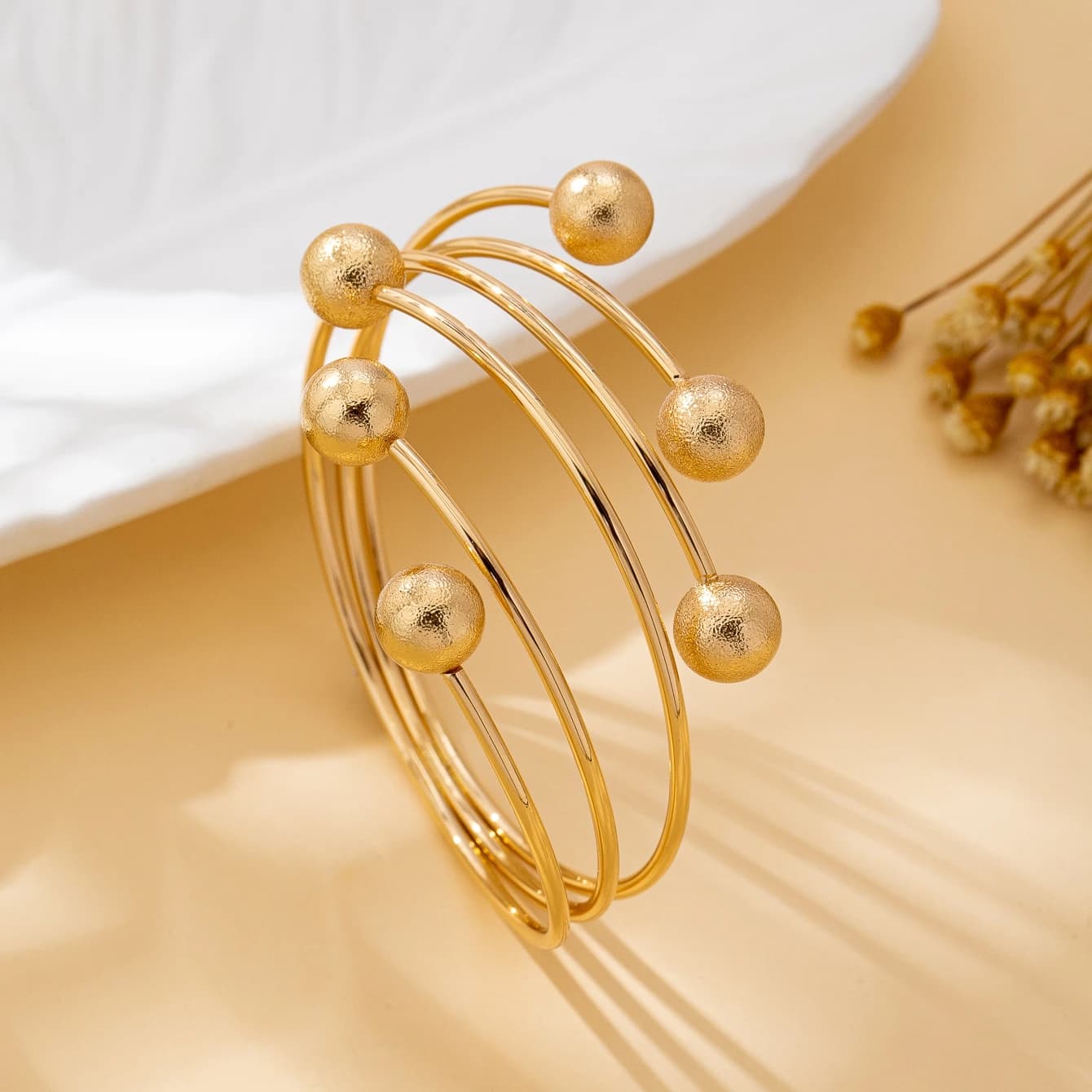 Women's Multi-Layered Ball Bracelet