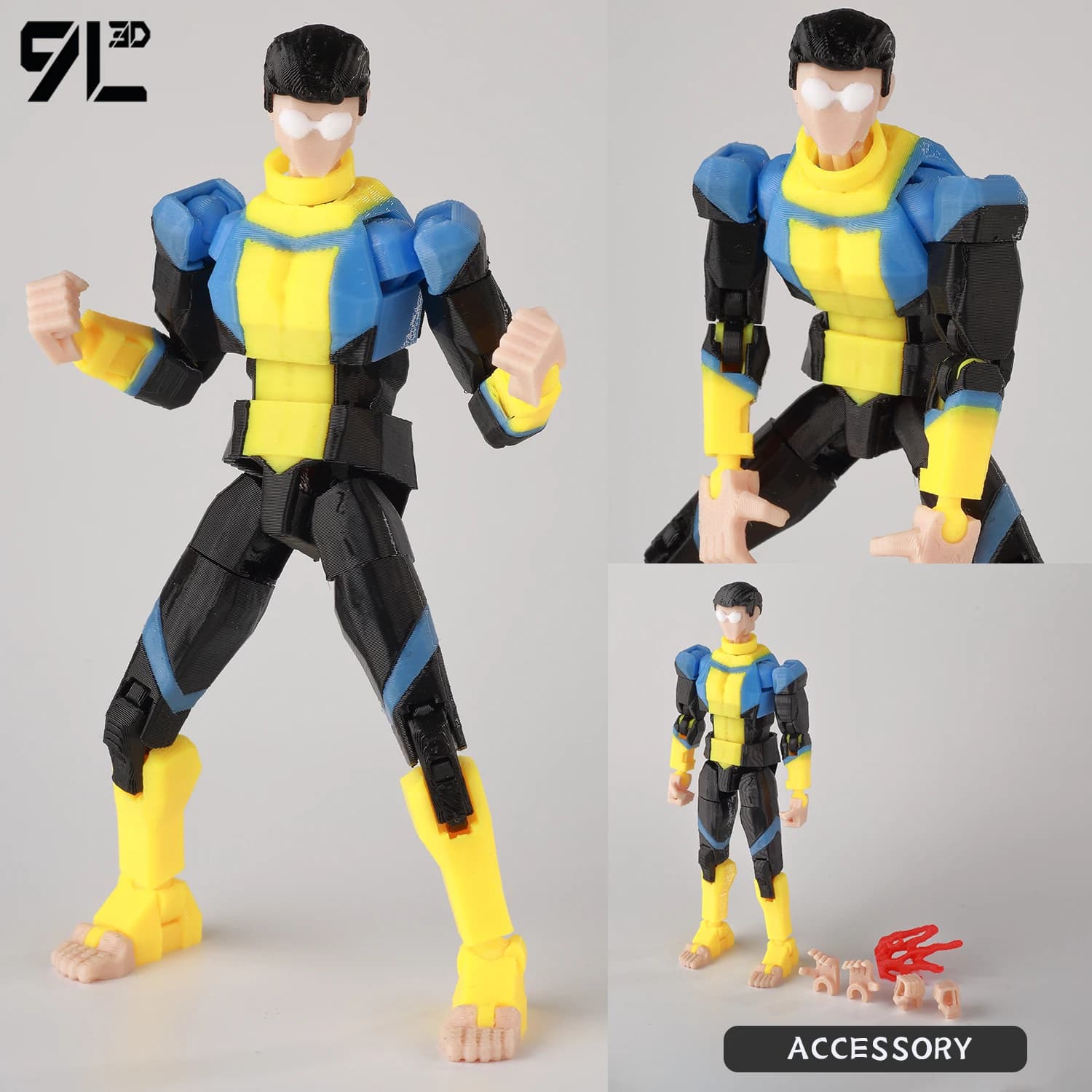 Nova T Posable Action Figure with Interchangeable Parts