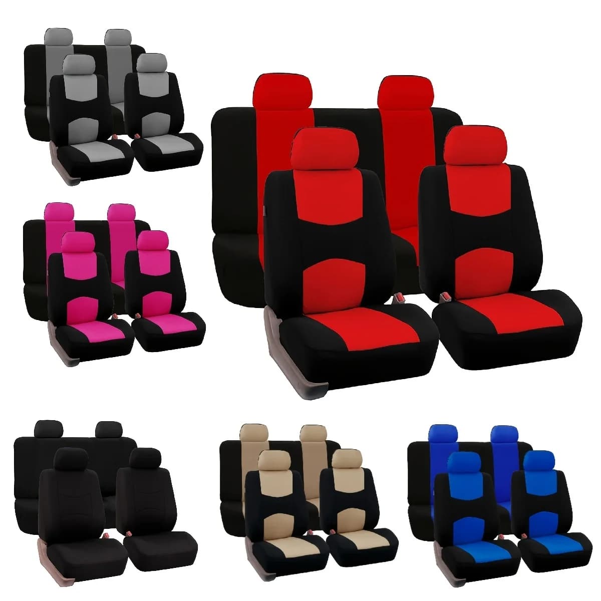 Universal 5-Seat Car Seat Cover Set
