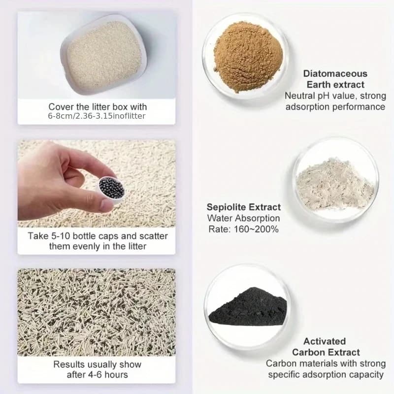 Cat Litter Box Deodor Beads, 250ml