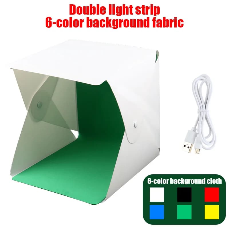 Portable LED Photography Light Box Studio