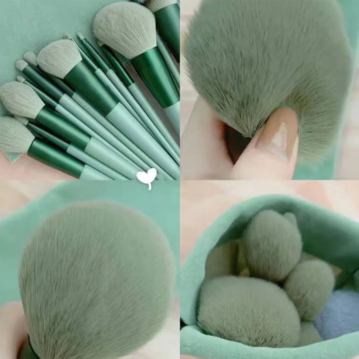 Professional Makeup Brush Set With Soft Fluffy Durable Bristles For Easy Carrying And Storage Complete Set Of Beauty Tools