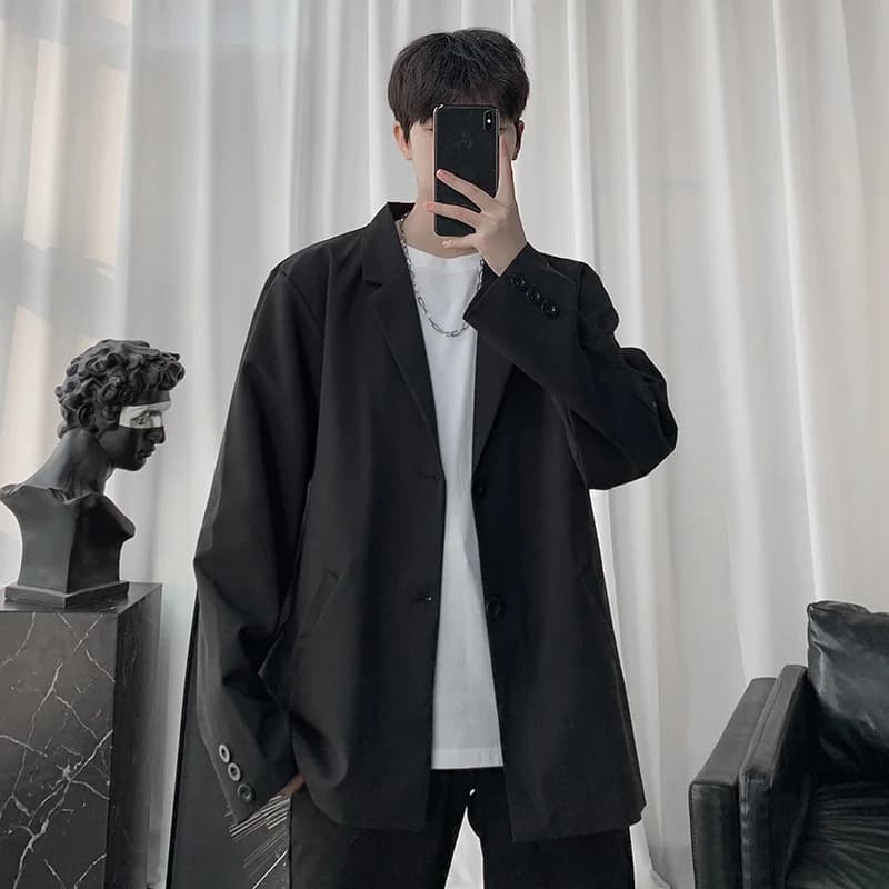 Men's Casual Solid Blazer Long Sleeve