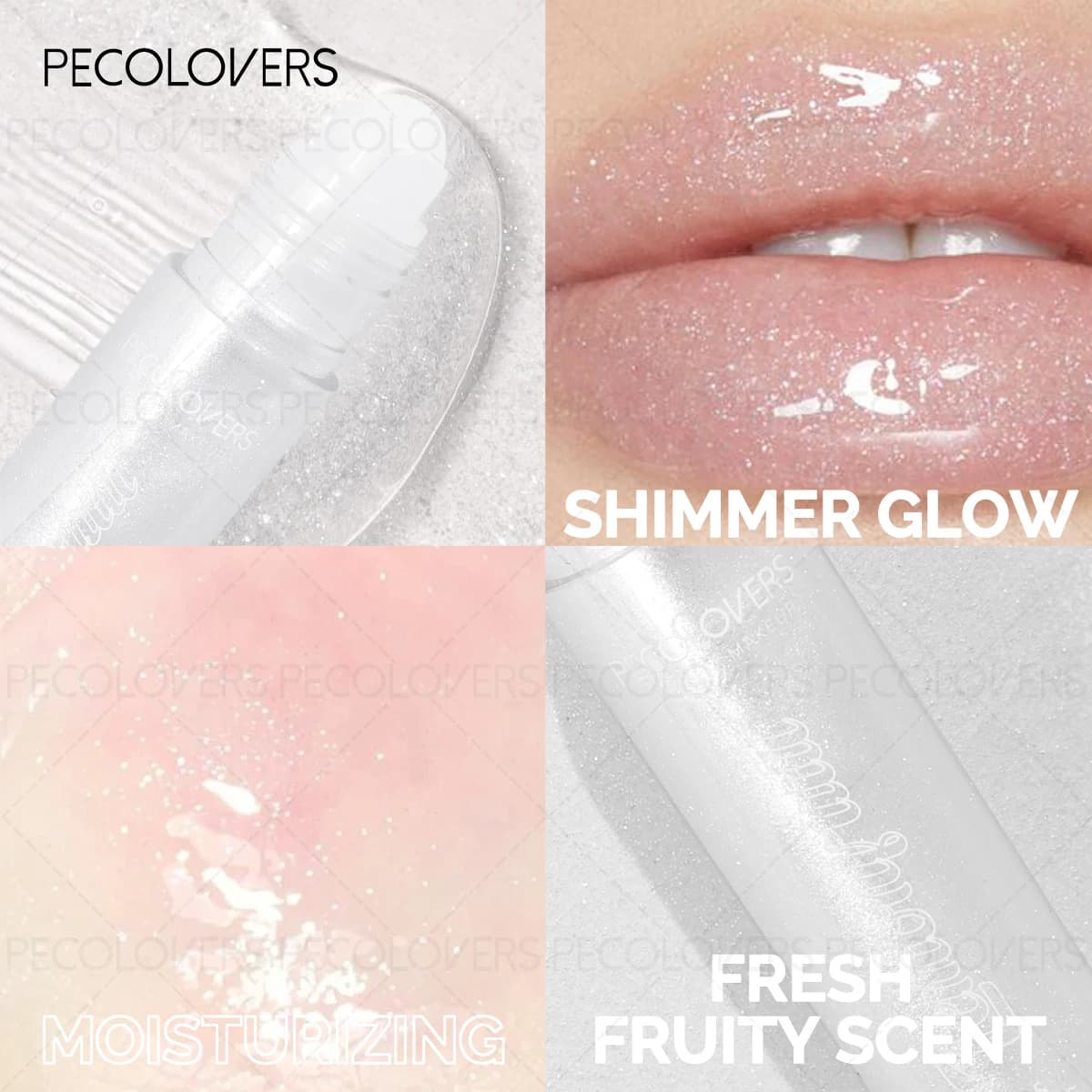 1PC Roll-on Lip Gloss, Lip Gloss with Fine Shimmer, Tinted Lip Balm, Long-lasting Moisturizing Lips, Non-sticky, Lip Cosmetics