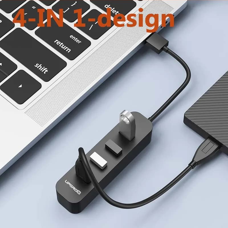 USB 3.0 Hub 4 Ports(USB 3.0X1+USB 2.0X3) Multiple USB HUB USB 2.0/USB 3.0 Splitter Hub for PC Laptop U-disk Mobils windows&Mac