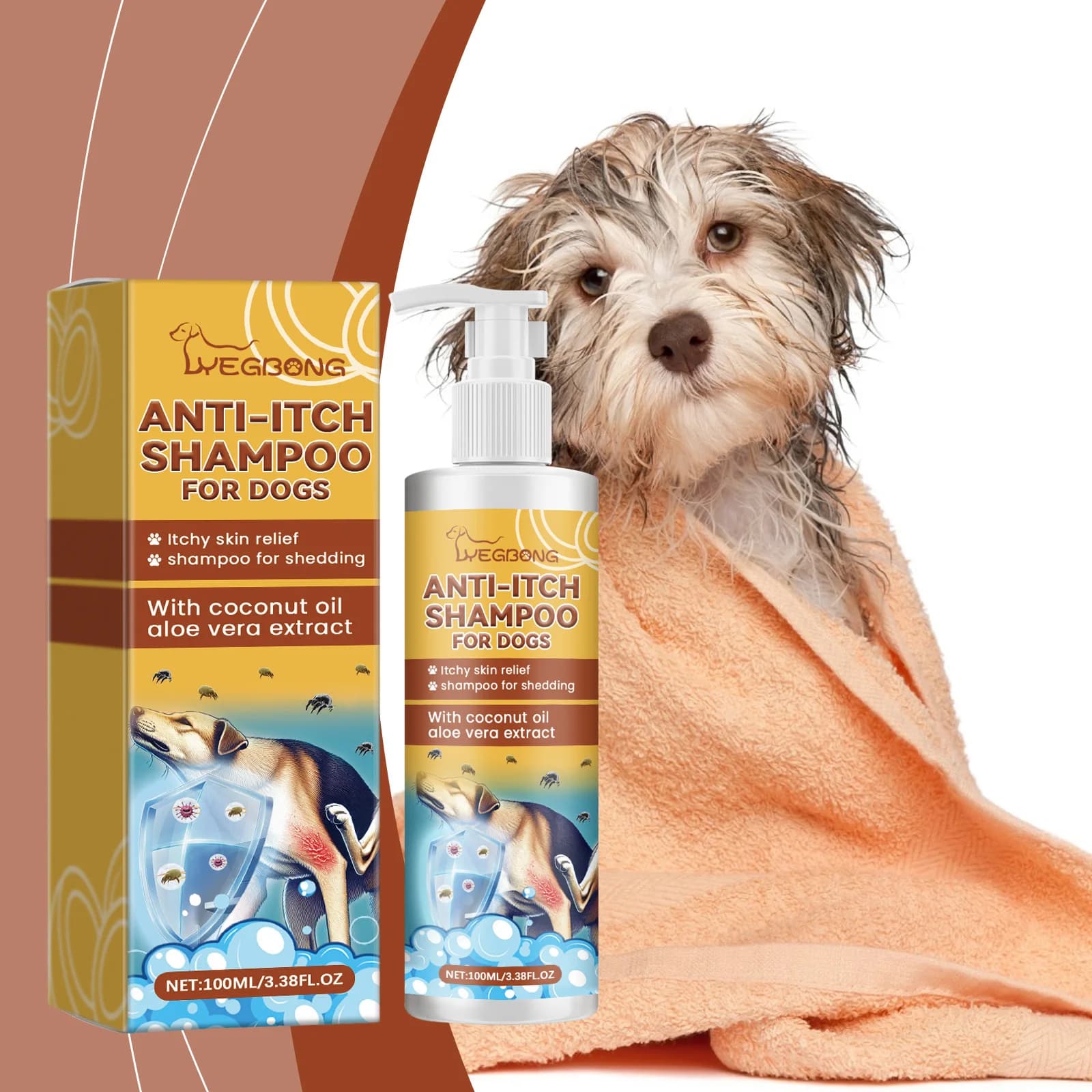 Anti Itch Dog Shampoo with Coconut Oil