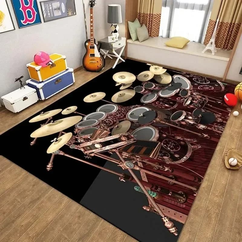 Musical Rock Rug Non-Slip Area Mat