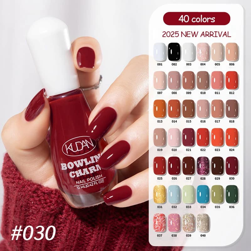 40-Color Water-Based Quick-Dry Nail Polish