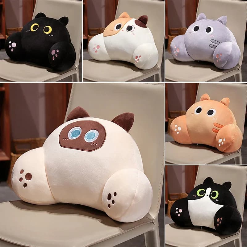 Thickened Cat Back Cushion Lumbar Support Pillow