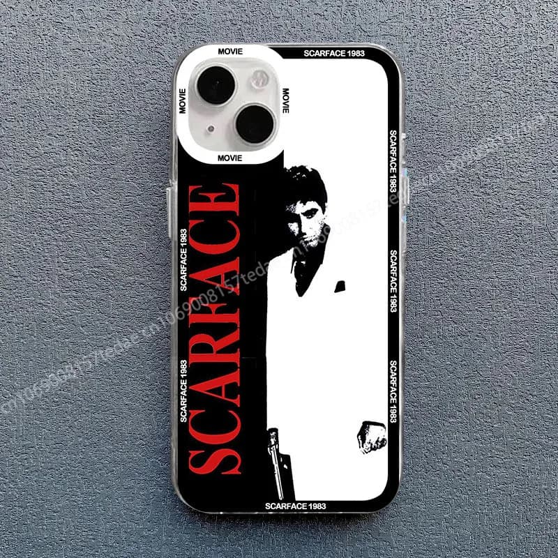 Scarface 1983 Film Al Pacino Movie Phone Case for IPhone 11 12 13 Mini 14 15 16 Pro XS MAX 8 7 Plus X XR Shockproof Cover Fundas
