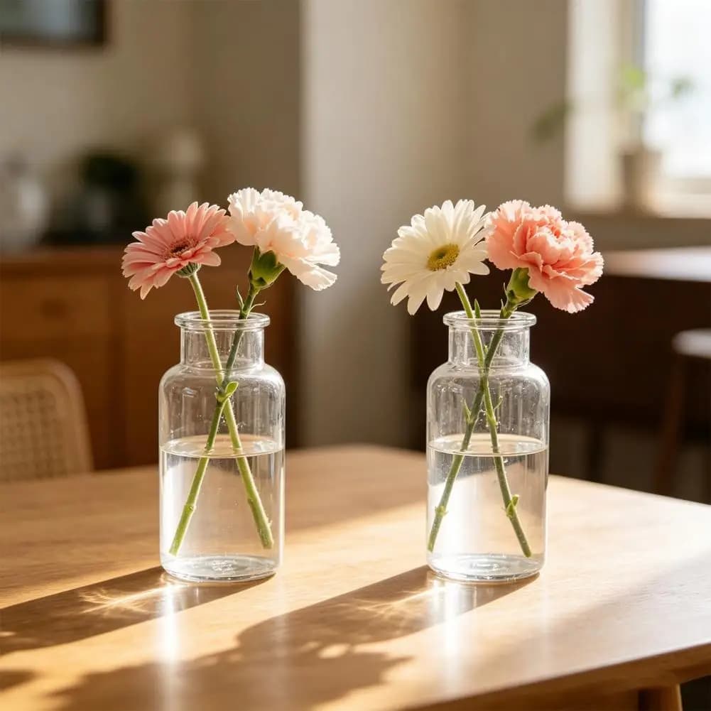 Mini Clear Plastic Bud Vase