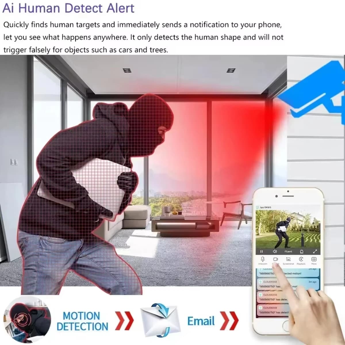5MP AHD Infrared Surveillance Camera with Night Vision