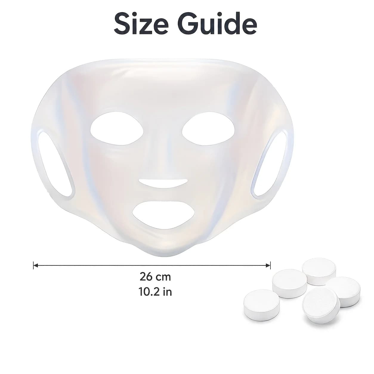 Reusable Silicone Face Mask Holder with Mask Sheets