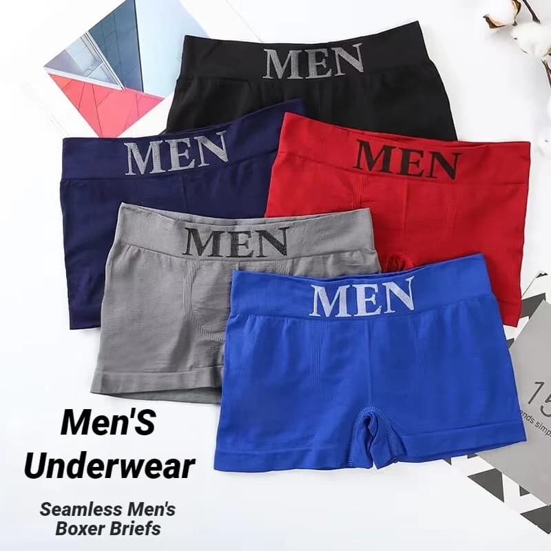 Men's Plain Color Boxer Briefs Pack