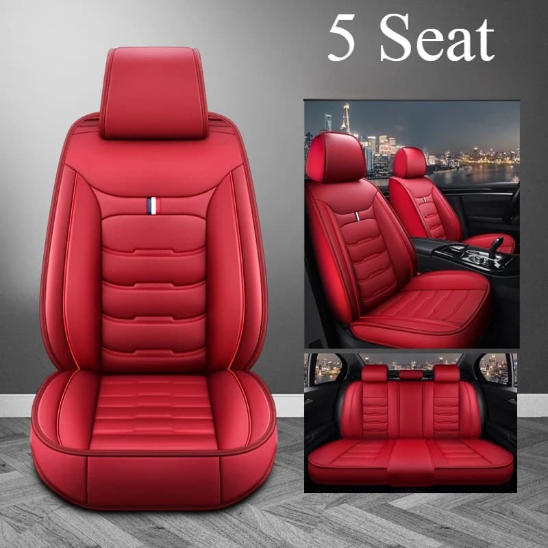 5 Seat PU Leather Car Seat Cover for Toyota Corolla Rav4 Chr Camry Kia Sportage Rio Ceed Mazda 3 Cx5 6 Civic Car Accessories